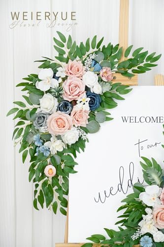 Artificial Wedding Arch Flowers Kit(Pack of 2) for Wedding Arch, Bridal Shower, Ceremony and Reception Backdrop, alternate