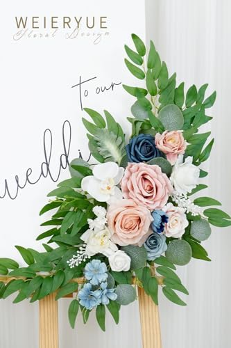 Artificial Wedding Arch Flowers Kit(Pack of 2) for Wedding Arch, Bridal Shower, Ceremony and Reception Backdrop, alternate