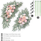 Artificial Wedding Arch Flowers Kit(Pack of 2) for Wedding Arch, Bridal Shower, Ceremony and Reception Backdrop, alternate
