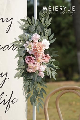 Artificial Wedding Arch Flowers Kit(Pack of 2) for Wedding Arch, Bridal Shower, Ceremony and Reception Backdrop, alternate