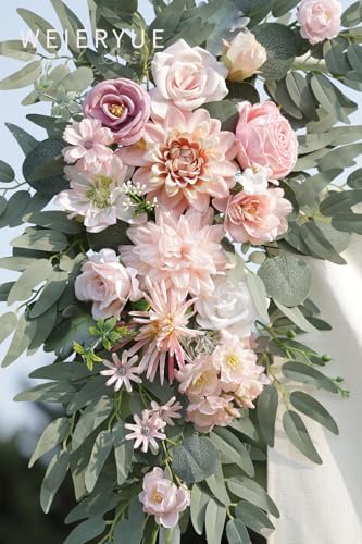 Artificial Wedding Arch Flowers Kit(Pack of 2) for Wedding Arch, Bridal Shower, Ceremony and Reception Backdrop, alternate