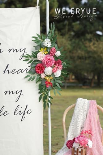Artificial Wedding Arch Flowers Kit(Pack of 2) for Wedding Arch, Bridal Shower, Ceremony and Reception Backdrop, alternate
