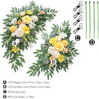 Artificial Wedding Arch Flowers Kit(Pack of 2) for Wedding Arch, Bridal Shower, Ceremony and Reception Backdrop, alternate