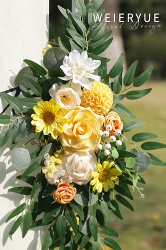 Artificial Wedding Arch Flowers Kit(Pack of 2) for Wedding Arch, Bridal Shower, Ceremony and Reception Backdrop, alternate