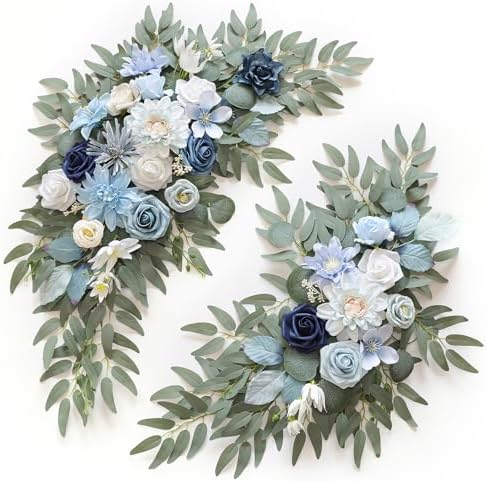 Artificial Wedding Arch Flowers Kit(Pack of 2) for Wedding Arch, Bridal Shower, Ceremony and Reception Backdrop