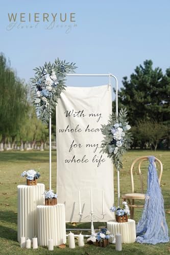 Artificial Wedding Arch Flowers Kit(Pack of 2) for Wedding Arch, Bridal Shower, Ceremony and Reception Backdrop, alternate