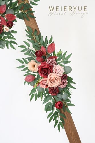 Artificial Wedding Arch Flowers Kit(Pack of 2) for Wedding Arch, Bridal Shower, Ceremony and Reception Backdrop, alternate