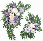 Artificial Wedding Arch Flowers Kit(Pack of 2) for Wedding Decor Ceremony and Reception Backdrop Decoration