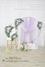 Artificial Wedding Arch Flowers Kit(Pack of 2) for Wedding Decor Ceremony and Reception Backdrop Decoration, alternate view 5