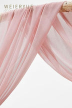 Artificial Wedding Arch Flowers Kit(Pack of 3),2Pcs Artificial Flower Arch Decor,1Pcs Sheer Drape for Wedding, alternate view