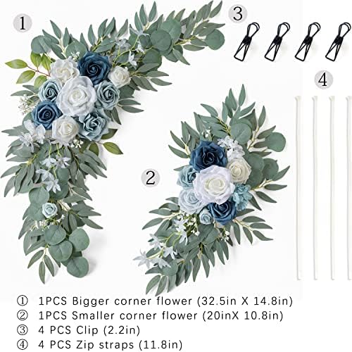 Artificial Wedding Arch Flowers Set of 2, alternate view 4
