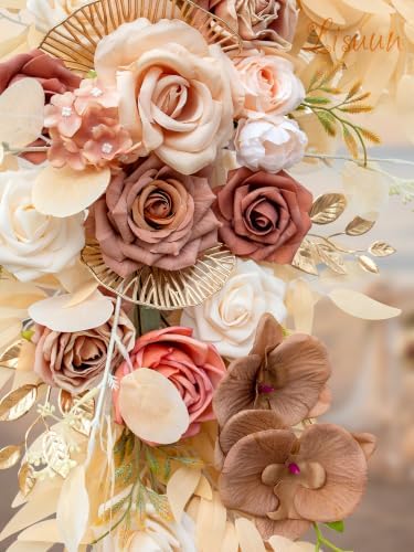 Artificial Wedding Arch Flowers with Chiffon Runner, Pack of 3, alternate view 6