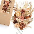 Artificial Wedding Fall Flowers Deluxe Combo, Boho & Sepia in Beg-boho & Sepia