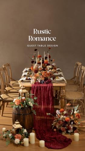 Artificial Wedding Fall Flowers Deluxe Combo, Earth Brown in Earth Brown & Burnt Orange, alternate view 5