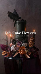 Artificial Wedding Fall Flowers Deluxe Combo, Hollween Decor in Blk-black & Orange & Purple, alternate view 4