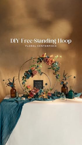 Artificial Wedding Fall Flowers Deluxe Combo, Teal & Orange in Or-teal & Burnt Orange, alternate view 4