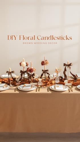 Artificial Wedding Fall Flowers Deluxe Combo, Walnut Brown in Walnut Brown & Burnt Orange, alternate view 5