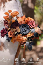 Artificial Wedding Fall Flowers Grand Combo, Black & Orange in Blk-black & Orange, alternate view 3