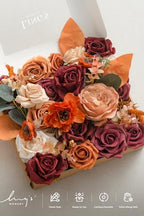 Artificial Wedding Fall Flowers Grand Combo, Orange Burgundy in Or-orange & Burgundy, alternate view 6