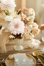 Artificial Wedding Flowers Combo, Beige & Sepia, Deluxe in Beg-beige & Sepia, alternate view 3