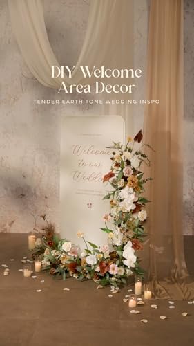 Artificial Wedding Flowers Combo, Beige & Sepia, Deluxe in Beg-beige & Sepia, alternate view 4