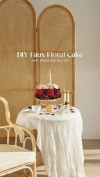 Artificial Wedding Flowers Combo, Burgundy & Pink, Deluxe in Burgundy & Powder Pink, alternate view 4