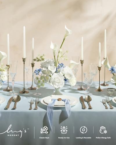 Artificial Wedding Flowers Combo, White & Green, Deluxe in Wht-white & Green, alternate view 5