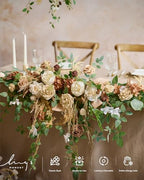 Artificial Wedding Flowers Deluxe Combo, Brown & Tawny Beige in Beg-earth Brown & Tawny Beige, alternate view 6