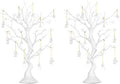 Artificial White Tree Branch for Christmas, 22.8 Inch, 2 Pcs in White