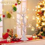 Artificial White Tree Branch for Christmas, 22.8 Inch, 2 Pcs in White, alternate view 2