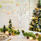 Artificial White Tree Branch for Christmas, 22.8 Inch, 2 Pcs in White, alternate view 4