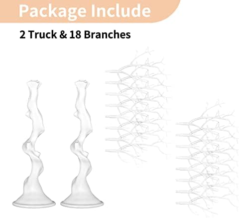 Artificial White Tree Branch for Christmas, 22.8 Inch, 2 Pcs in White, alternate view 6