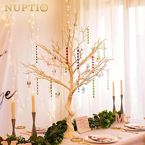 Artificial White Tree Branch for Christmas, Wedding, 31.5 inch in White, alternate view 2