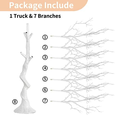 Artificial White Tree Branch for Christmas, Wedding, 31.5 inch in White, alternate view 6