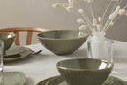 Artisanal Stripe Green Serving Bowl in 1 Count in Green, alternate view 2