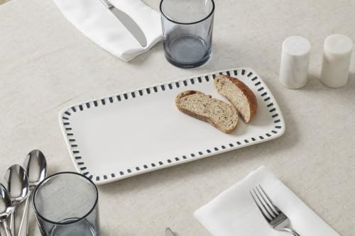 Artisanal Stripe Hors Doeuvres Tray in Stripe, alternate view 2