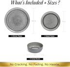 Asher 12-Piece Stoneware Dinnerware Set for 4, Grey Ceramic Plates and Bowls Sets, Modern Dish Set with Reactive, alternate