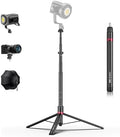 AT-05 78.7'' Heavy Duty Foldable Light Stand, 6.56ft Extendable Light Tripod for Continute Output Photography