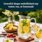 Atlantis Clear Glass Pitcher with Handle for Water & Juice, 73 Oz in Atlantis, alternate view 4