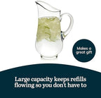 Atlantis Clear Glass Pitcher with Handle for Water & Juice, 73 Oz in Atlantis, alternate view 5