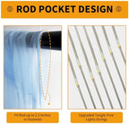 Baby Blue Tulle Backdrop Curtain with Lights for Decor, 10x10FT in 10x10FT, alternate view 6