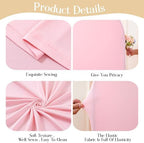 Baby Pink Arch Covers 7.2 and 6ft Party Wedding Light Pink Arch Covers Stretchy Backdrop Set of 2 Baby Shower, alternate view