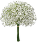 Babys Breath Artificial Flowers, 30 pcs White Flowers Artificial Real Touch Faux Flowers Bouquet Look Real Fake