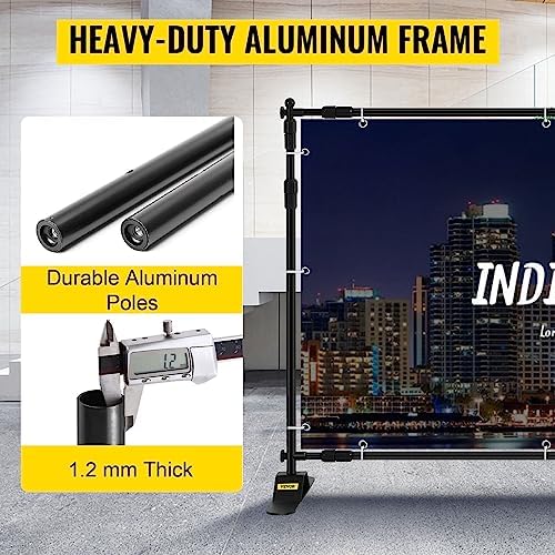 Backdrop Banner Stand 8 x 8 Ft Adjustable Height Background Stand Backdrop with 1 Carrying Bag, Backdrop Stand, alternate