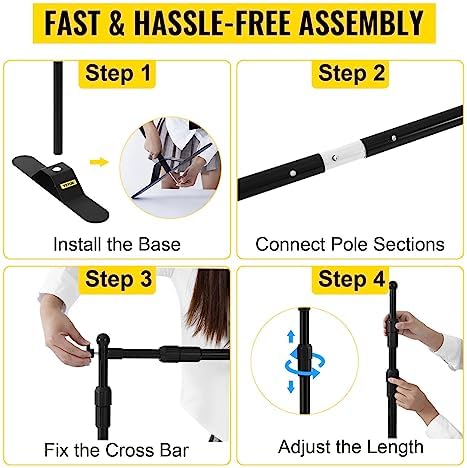 Backdrop Banner Stand 8 x 8 Ft Adjustable Height Background Stand Backdrop with 1 Carrying Bag, Backdrop Stand, alternate