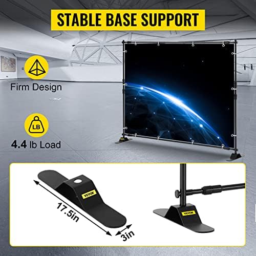Backdrop Banner Stand 8 x 8 Ft Adjustable Height Background Stand Backdrop with 1 Carrying Bag, Backdrop Stand, alternate