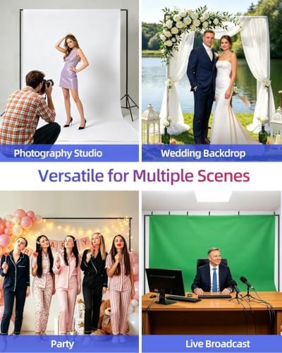 Backdrop Stand 10 x 8 Ft (WxH), 7 Widths Adjustable Background Stand in 10 x 8 Ft, alternate view 5