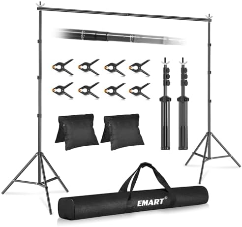 Backdrop Stand 10x10FT Adjustable Back Drop Stand for Party Events in 10x10FT