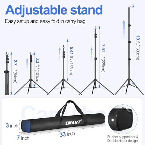Backdrop Stand 10x10FT Adjustable Back Drop Stand for Party Events in 10x10FT, alternate view 3