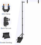 Backdrop Stand 10x10FT Adjustable Back Drop Stand for Party Events in 10x10FT, alternate view 5